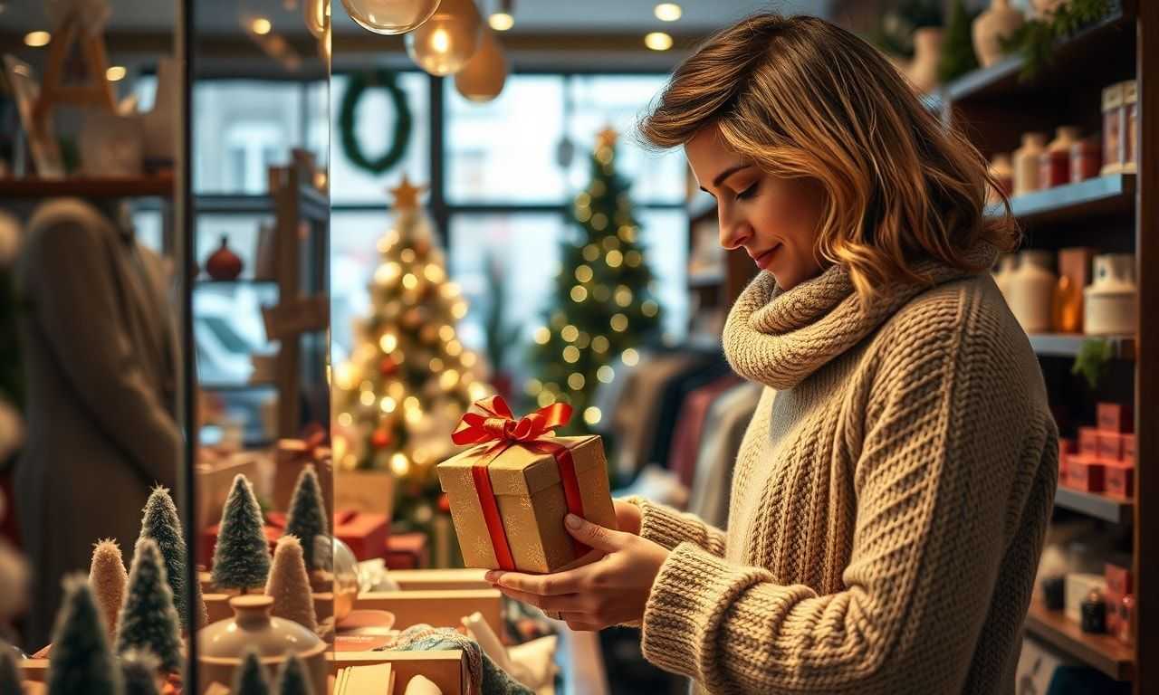 お土産を選ぶ人のイメージ