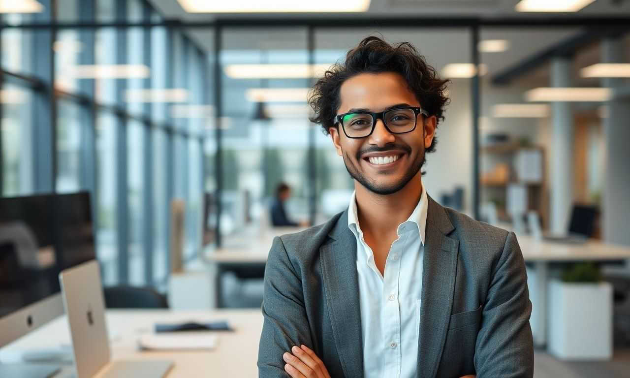 落ち着いて仕事に取り組む様子