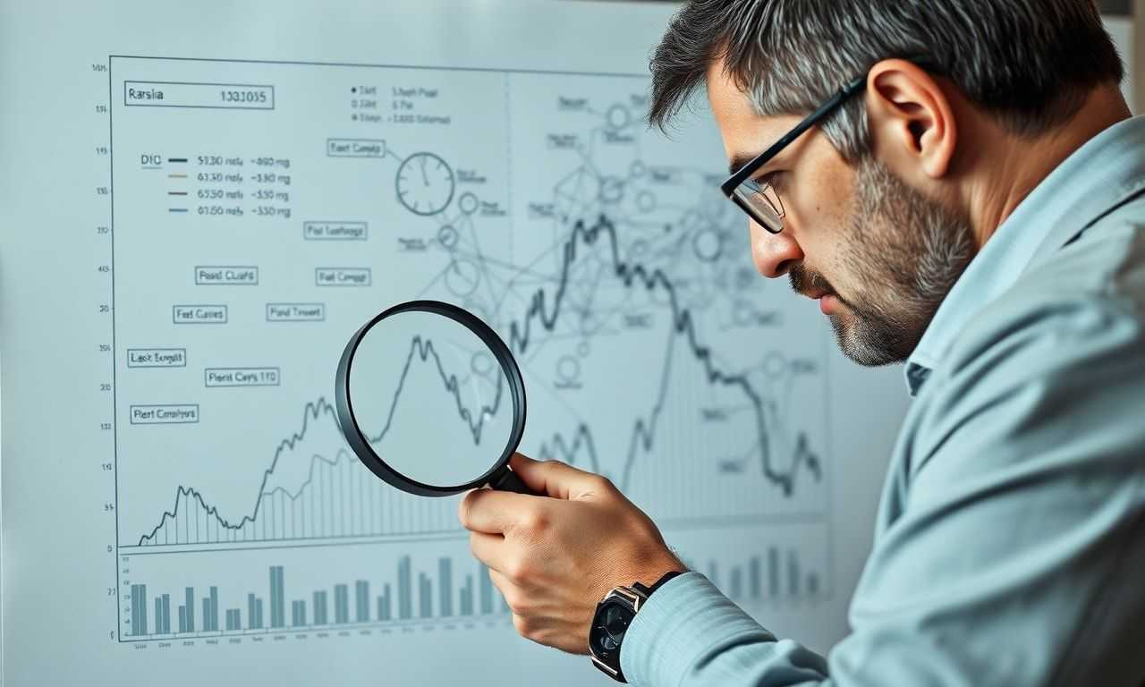 投資のリスクを冷静に見つめる投資家のイメージ