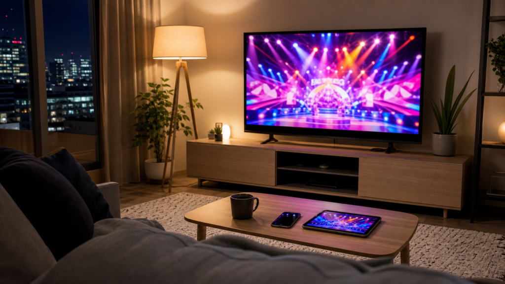 バナナサンドの見逃し配信をテレビとスマホで確認するイメージ