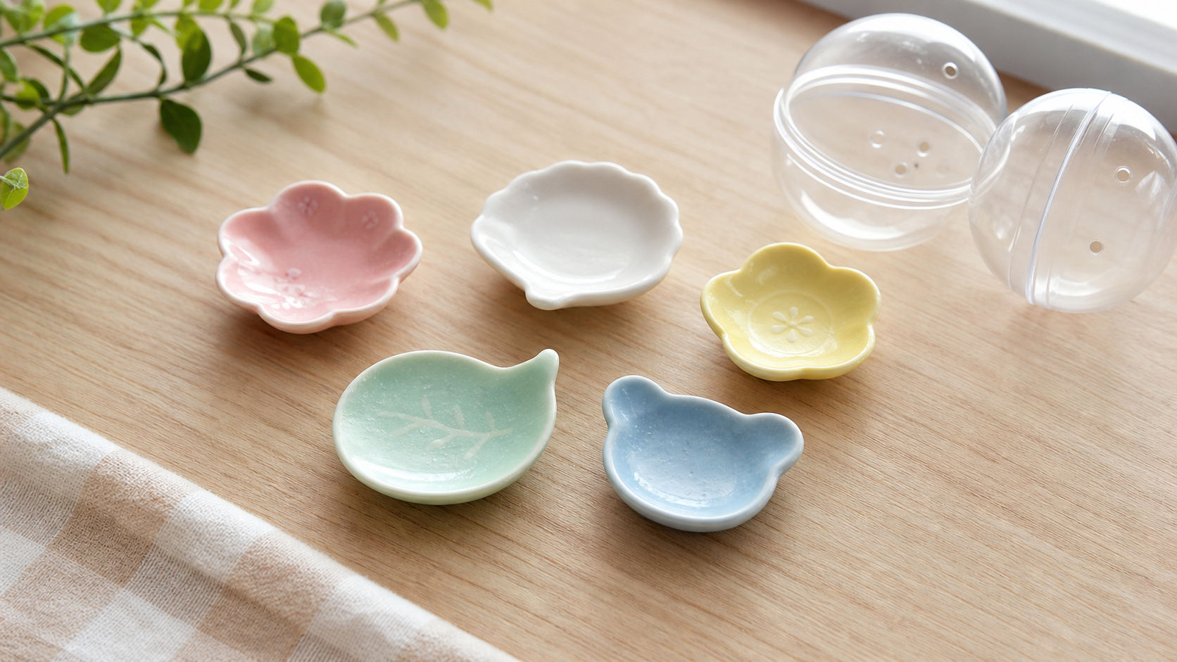 カプセルトイ売り場で探すイメージ