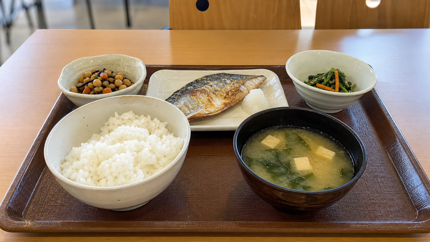 100円朝食で出る和朝食のイメージ