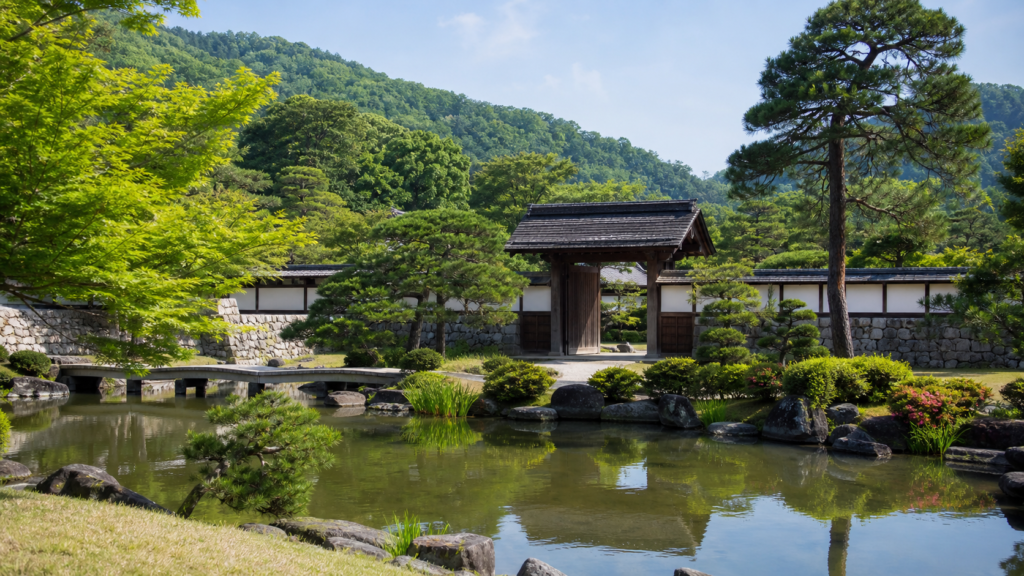 小幡城 群馬の庭園と城下町をイメージしたアイキャッチ