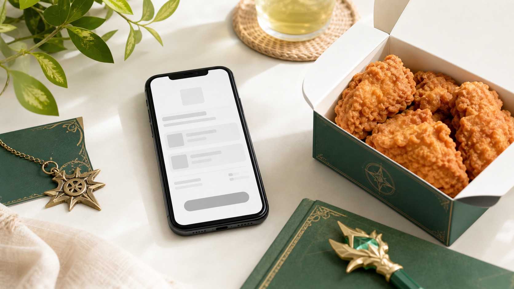 ケンタッキー原神コラボの予約をスマホで確認するイメージ