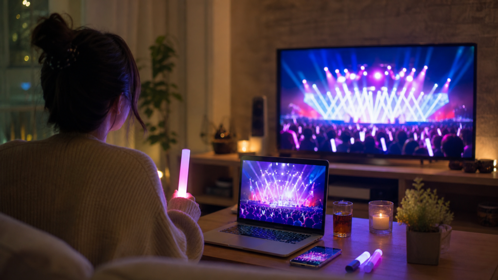 KCON JAPAN 2026見逃し配信を自宅で確認するイメージ