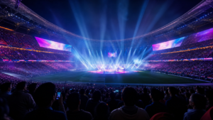 ワールドカップ2026ハーフタイムショーの会場イメージ