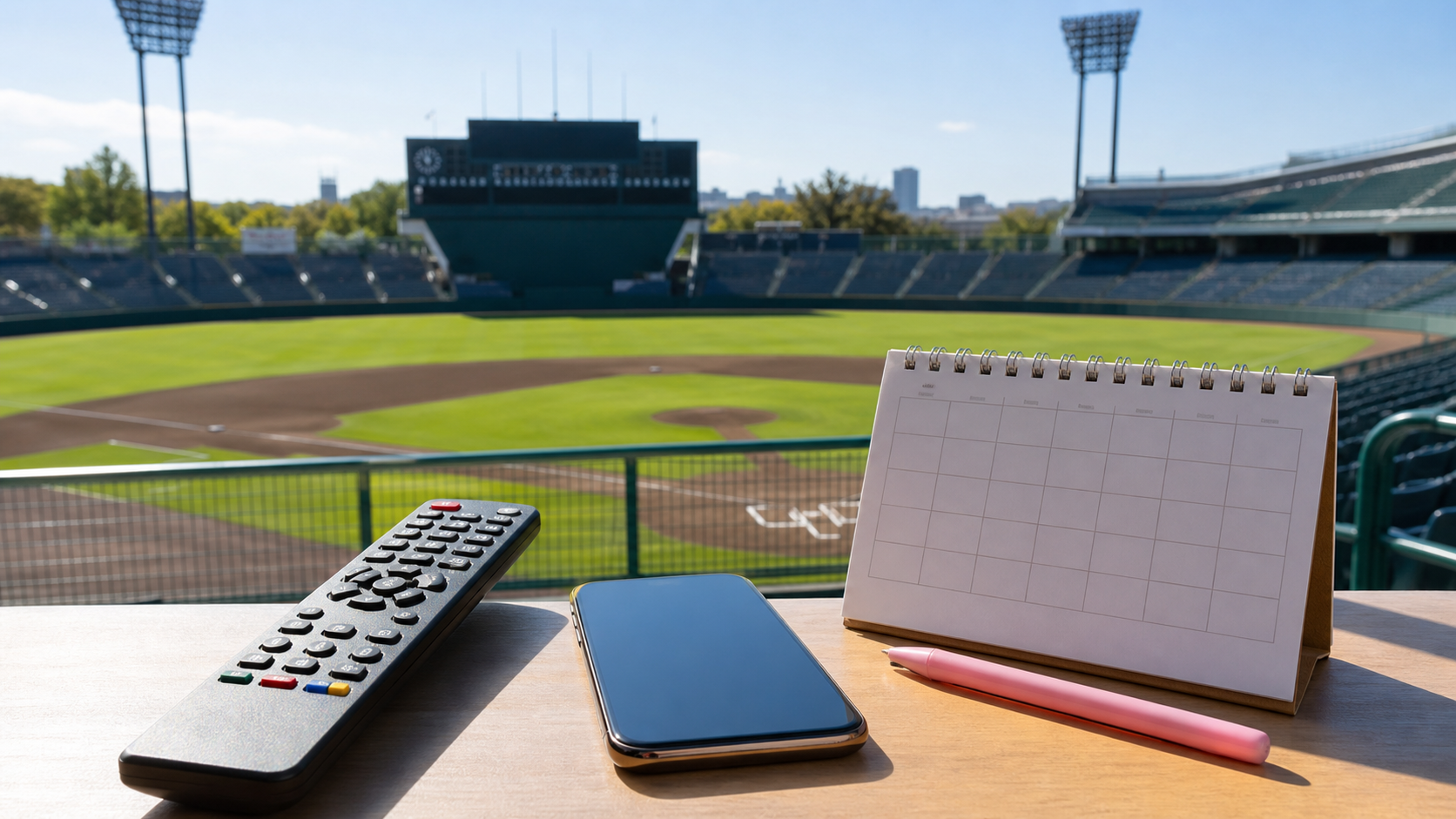 関東大会高校野球のテレビ放送を確認するイメージ