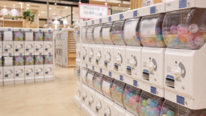 ちいかわミニお皿のカプセルトイ売り場イメージ