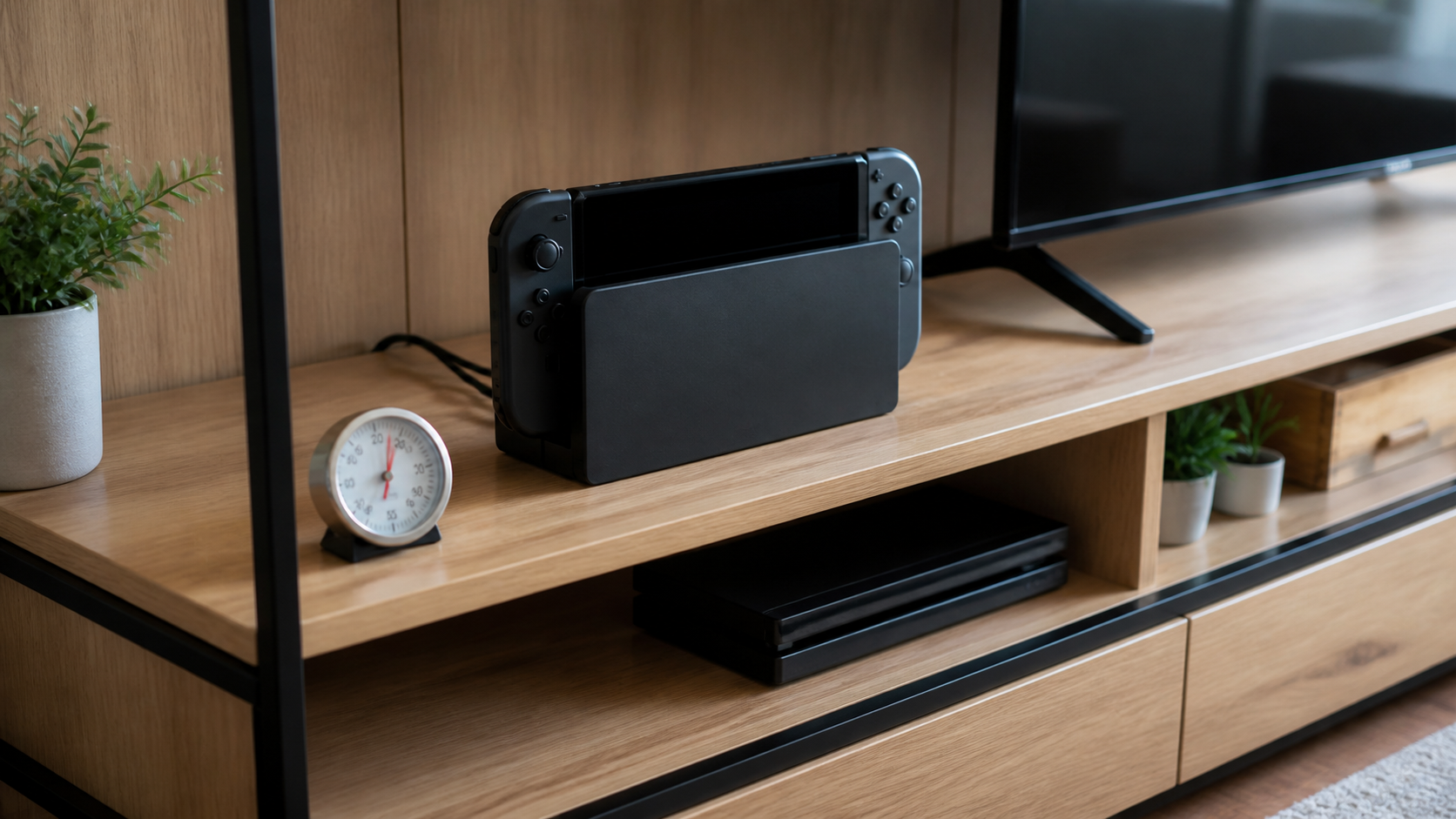 Switch2のドック発熱対策で風通しを見る設置例