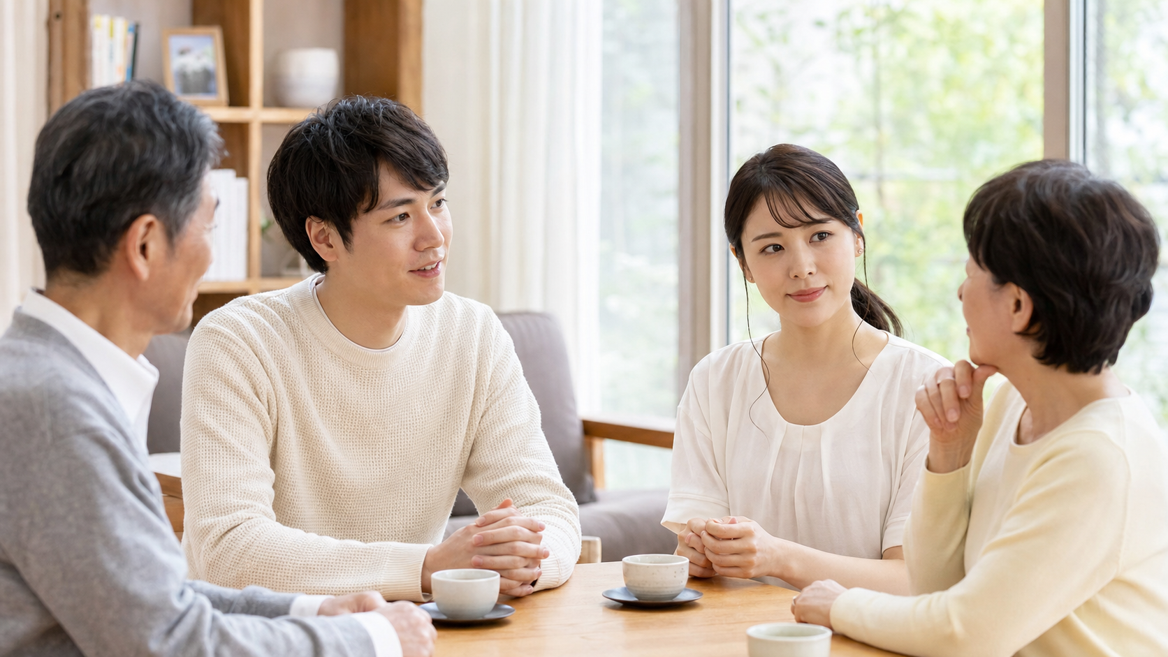 ナシ婚で親の反対を聞く家族の話し合い