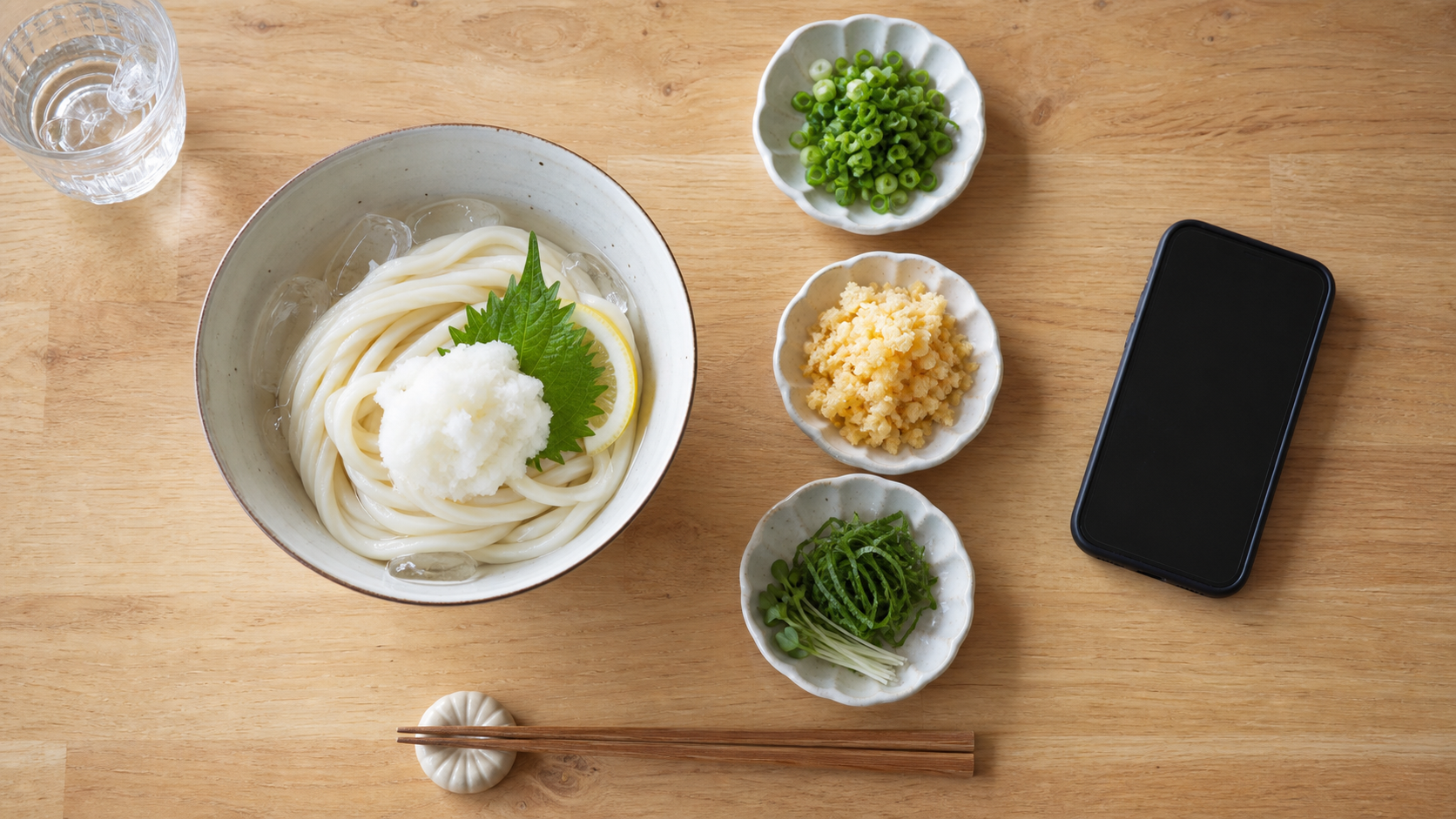 丸亀製麺の鬼おろしを注文前に確認するイメージ