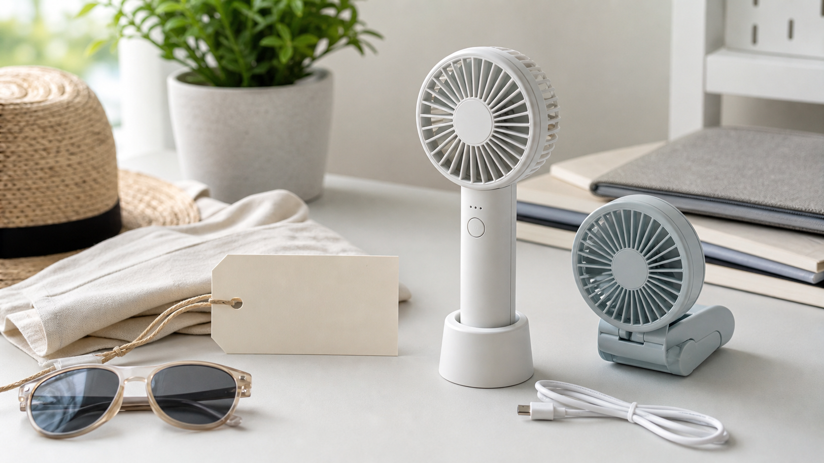 ダイソンハンディファンの価格と販売カラーを比較するイメージ