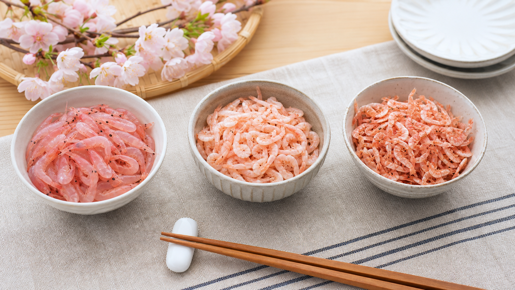 桜えびの食べ方で種類を比べるイメージ