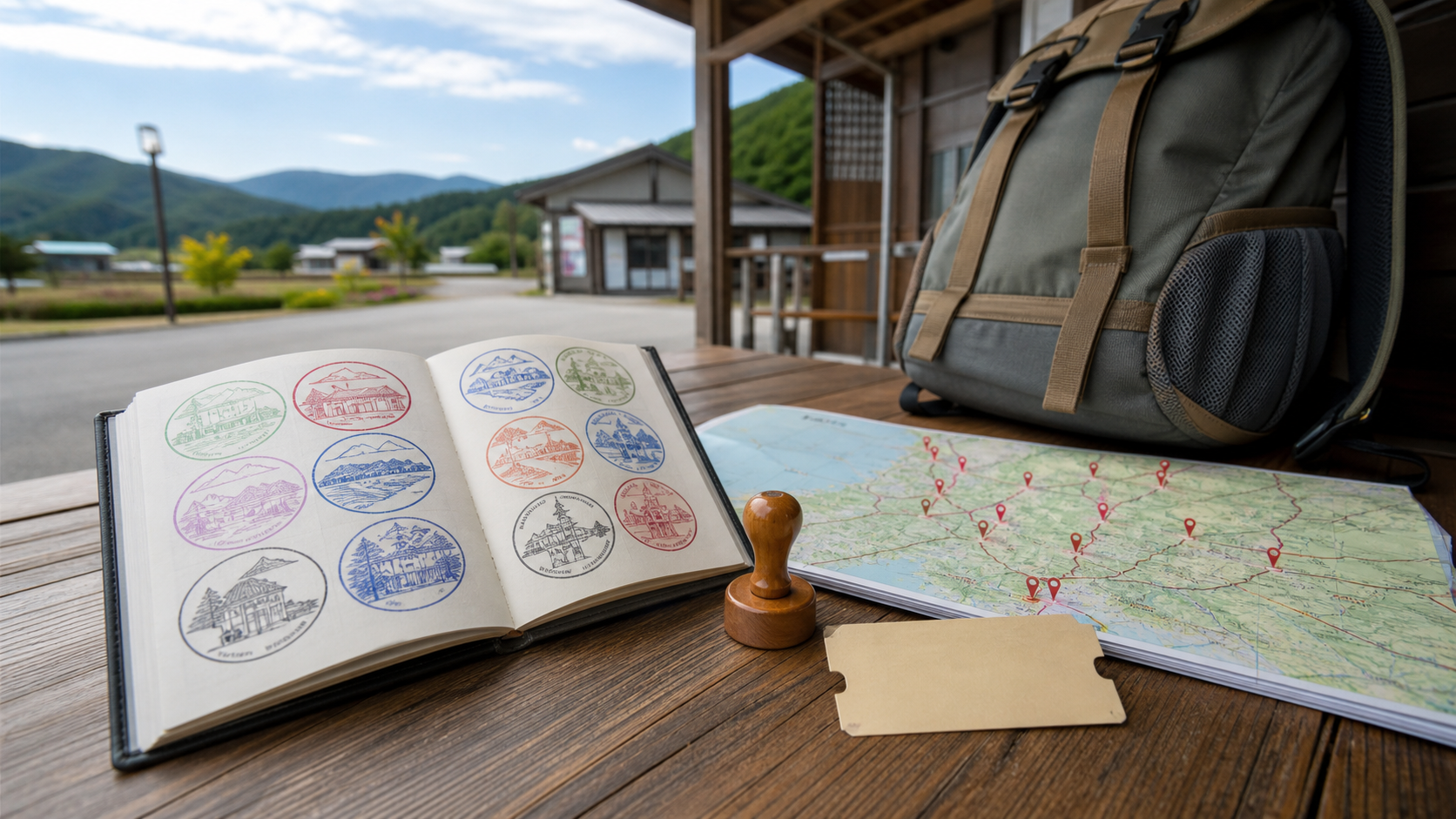 群馬パスポートのスタンプを集める旅の計画イメージ