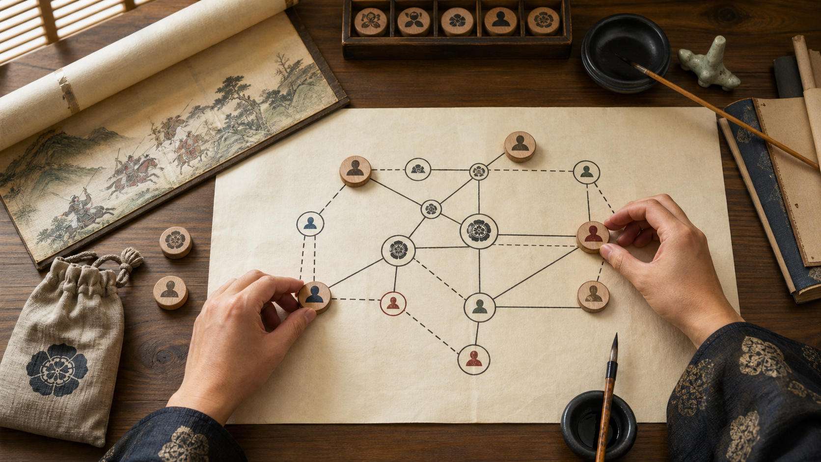 豊臣兄弟の人物相関図を読むイメージ