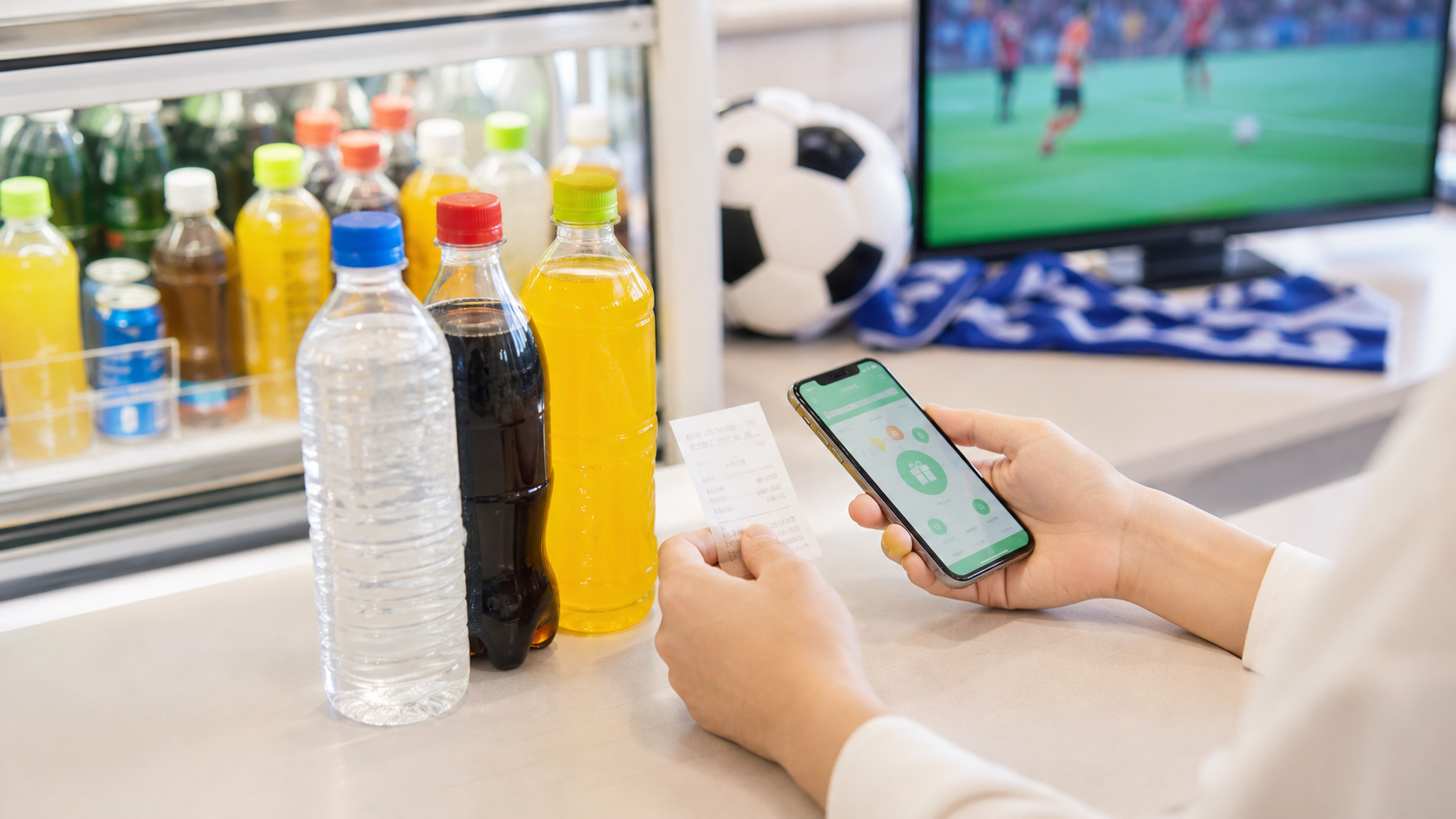 ローソンFIFAワールドカップ2026キャンペーンの対象商品と応募イメージ