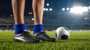 中村敬斗のソックスが短い理由をイメージしたサッカー用具の写真