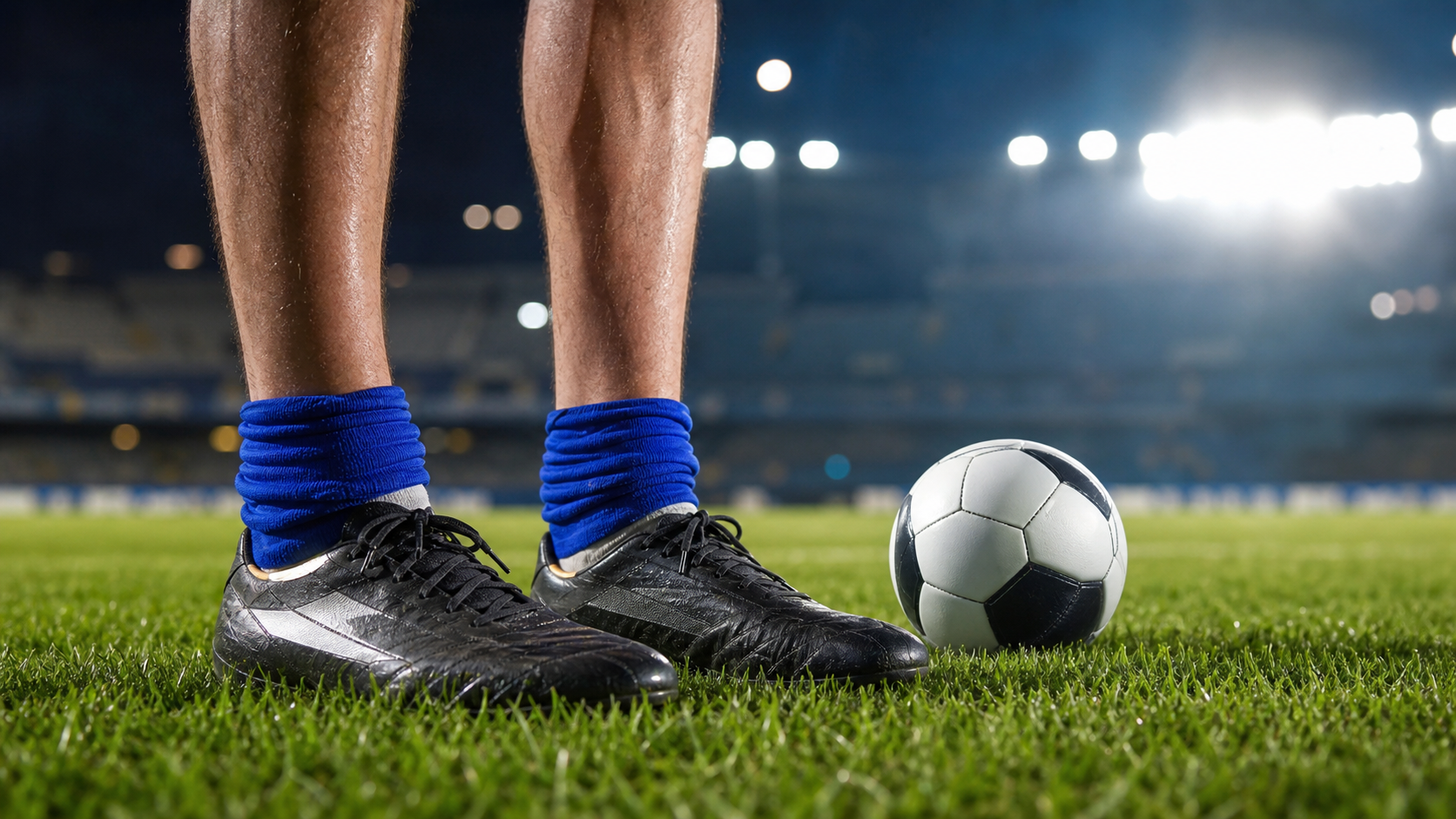 中村敬斗のソックスが短い理由をイメージしたサッカー用具の写真