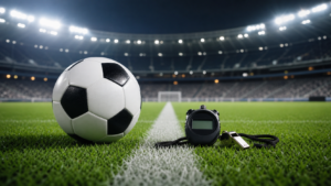 ワールドカップの延長戦ルールを解説するサッカー場のイメージ