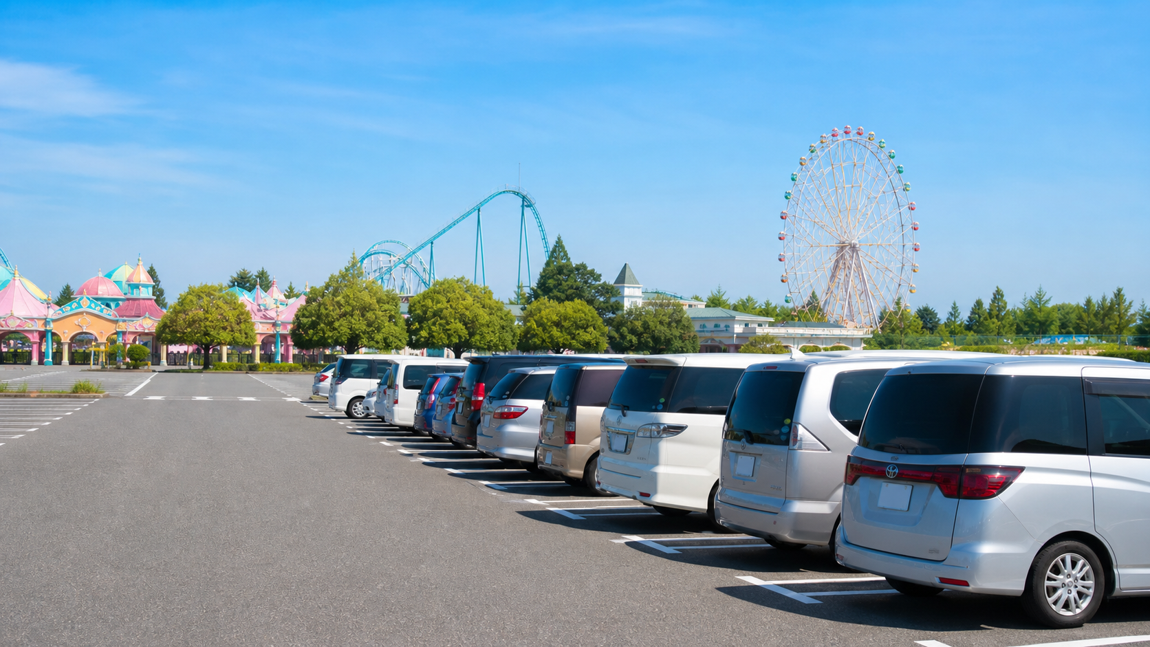 ディズニー駐車場料金の値上げ後に使う駐車場のイメージ