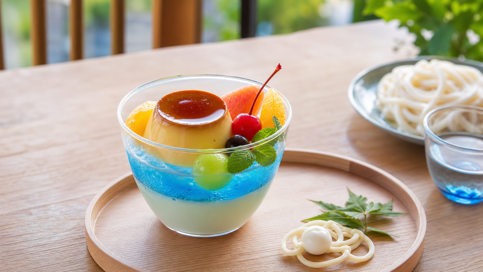 丸亀うどんプリンをイメージした夏のデザート