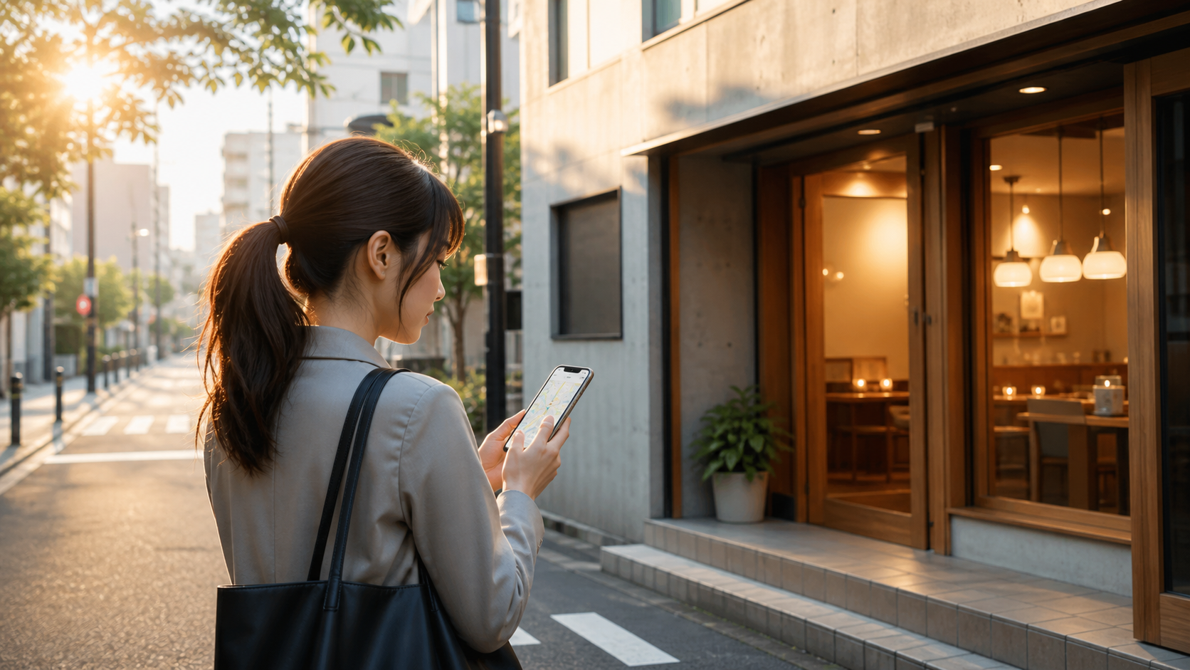 朝サイゼの店舗と時間を確認するイメージ