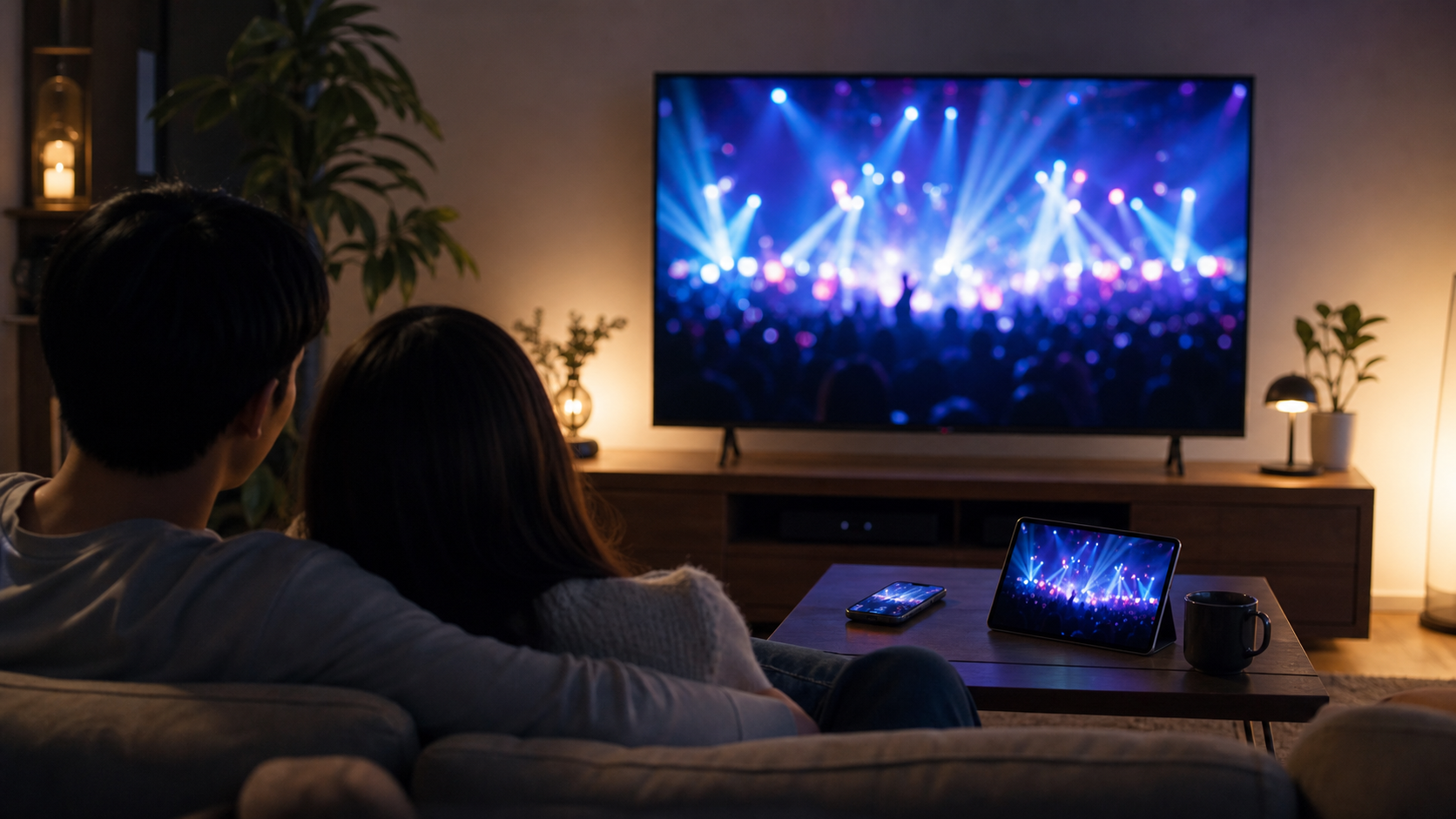 ミセス CEREMONY 2026の配信をテレビで見るイメージ