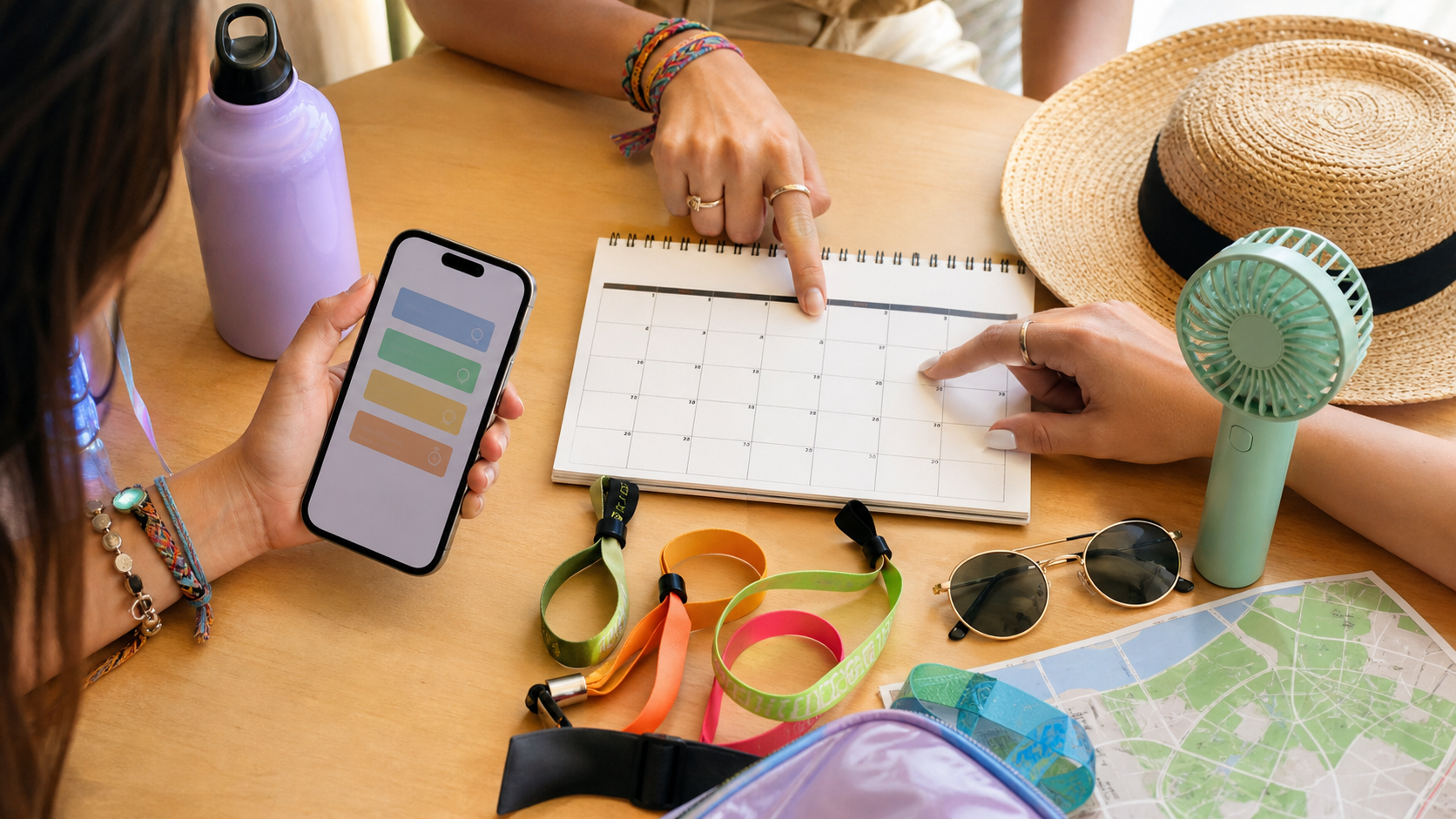 ロッキン2026のチケット申込日を相談するイメージ