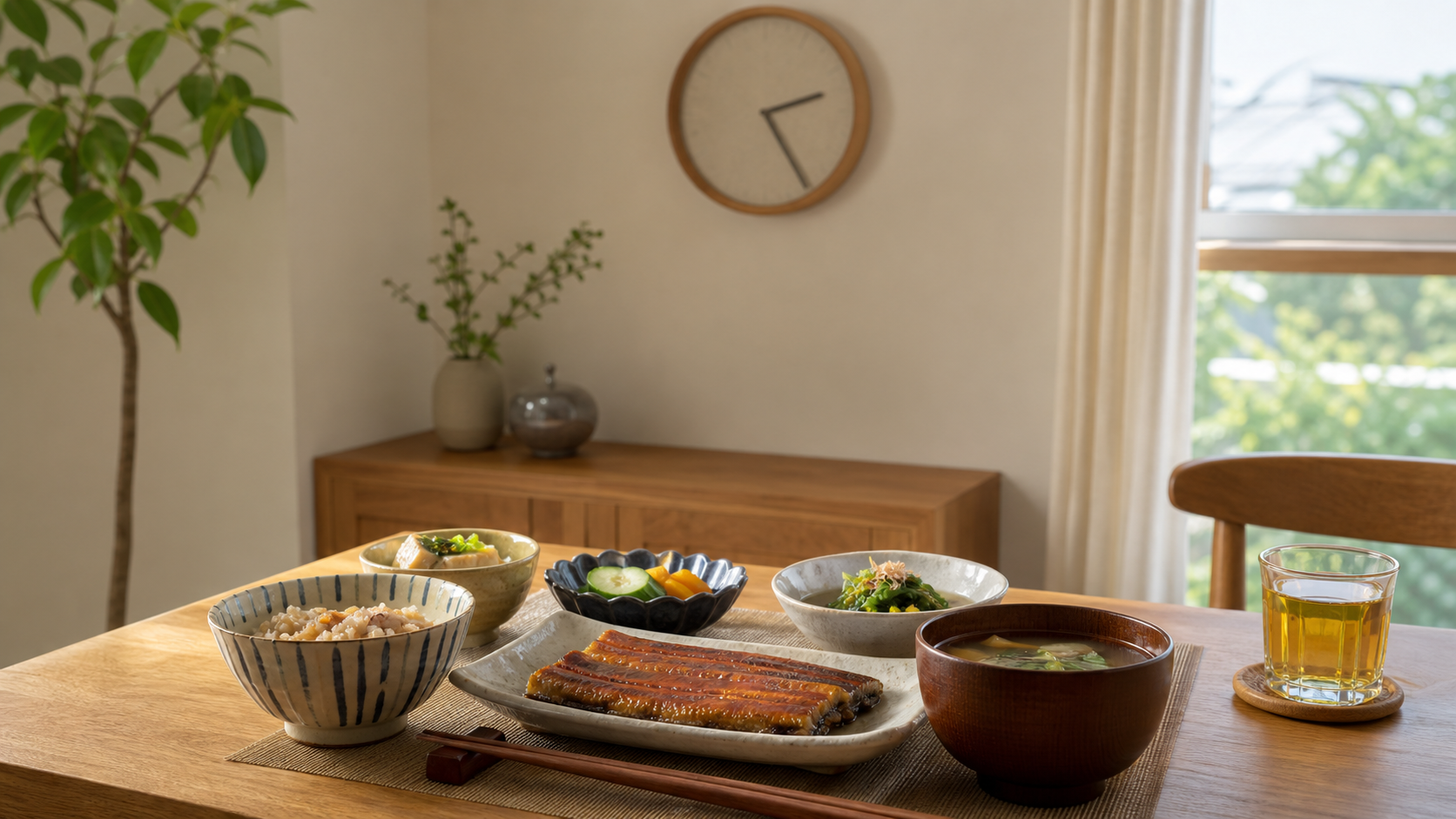 土用の丑の日は何時に食べるか迷う昼夜の食卓