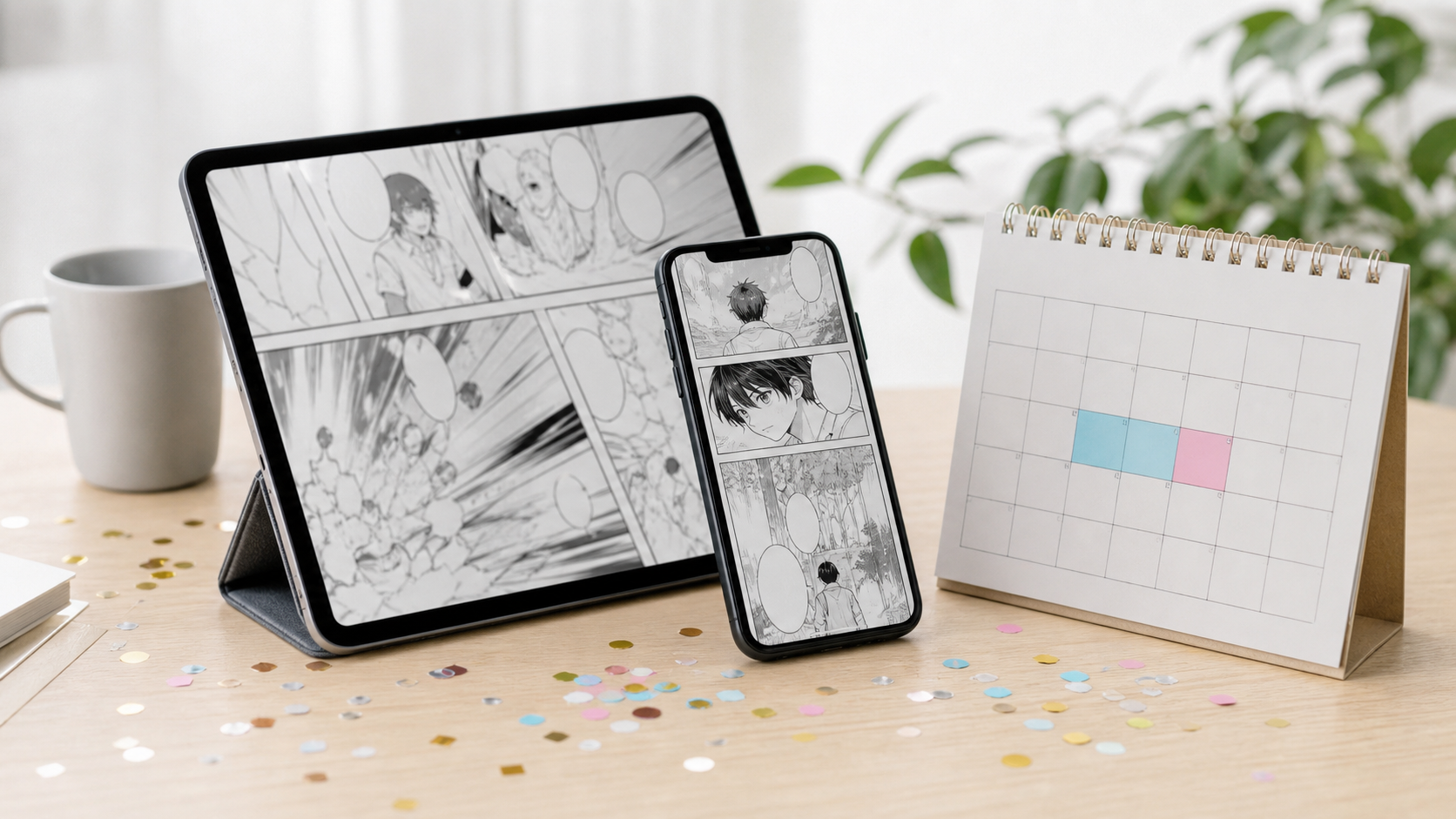 サンデーうぇぶり10周年全話無料の期間をスマホで確認するイメージ