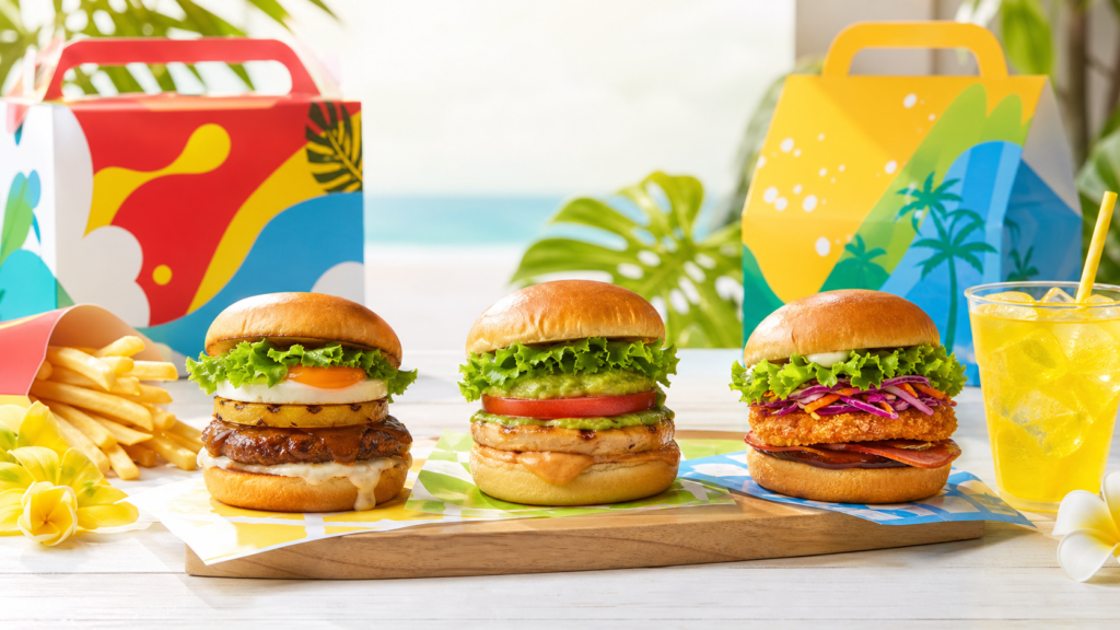 マックのポケモンはいつまで販売されるかを示す夏のバーガーイメージ