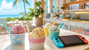 サーティワンどうぶつの森コラボの期間と買い方をイメージしたアイス店内