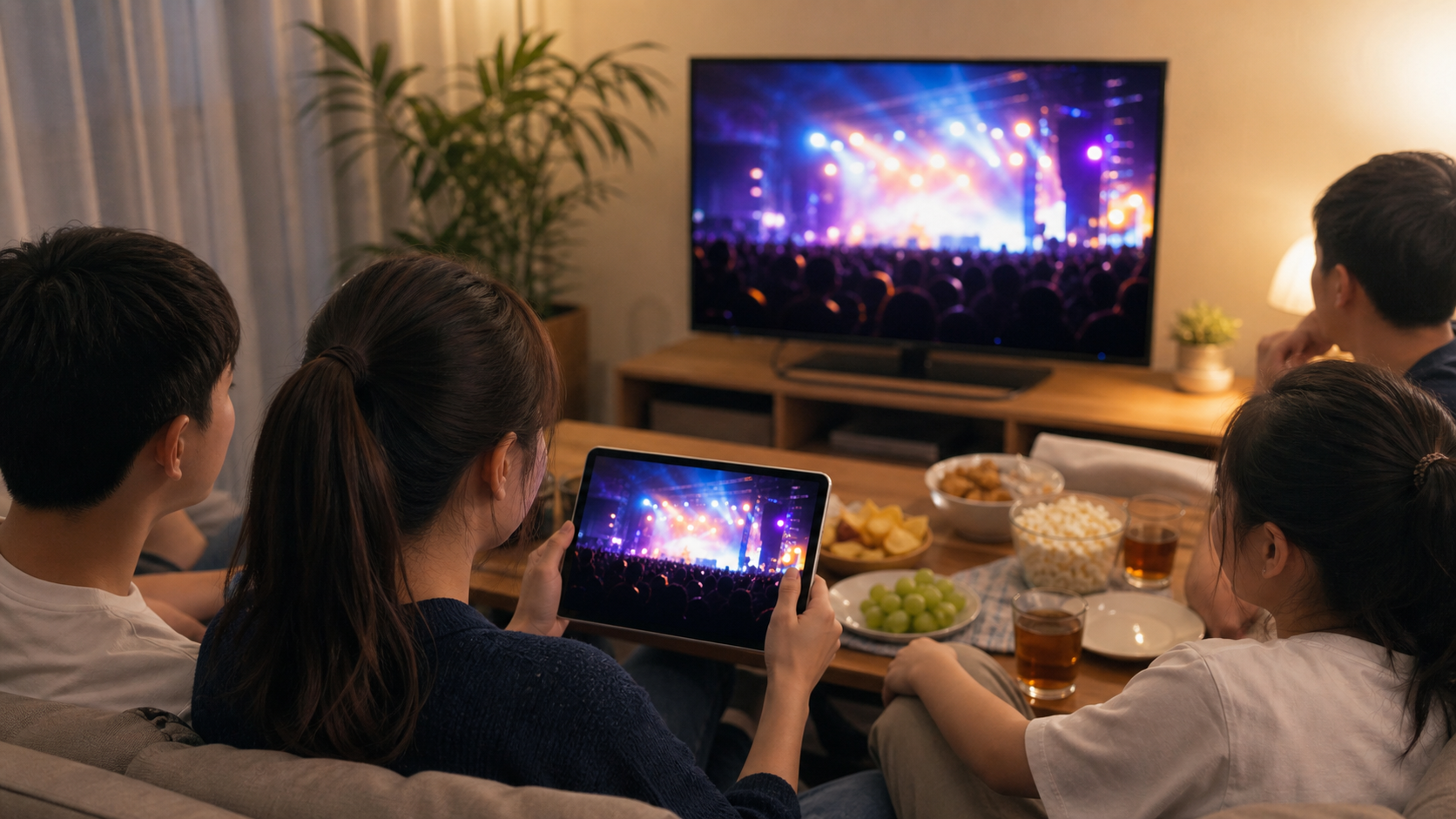 フジロック2026配信をテレビで見るイメージ