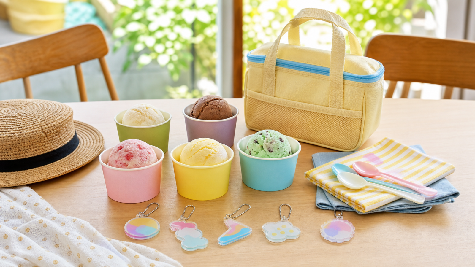 サーティワンどうぶつの森コラボの限定商品と特典をイメージしたアイス