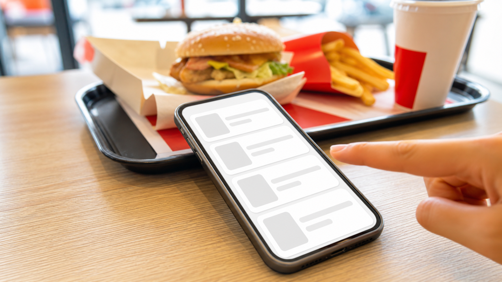 マックのLサイズアップ無料をモバイルオーダーで確認するイメージ