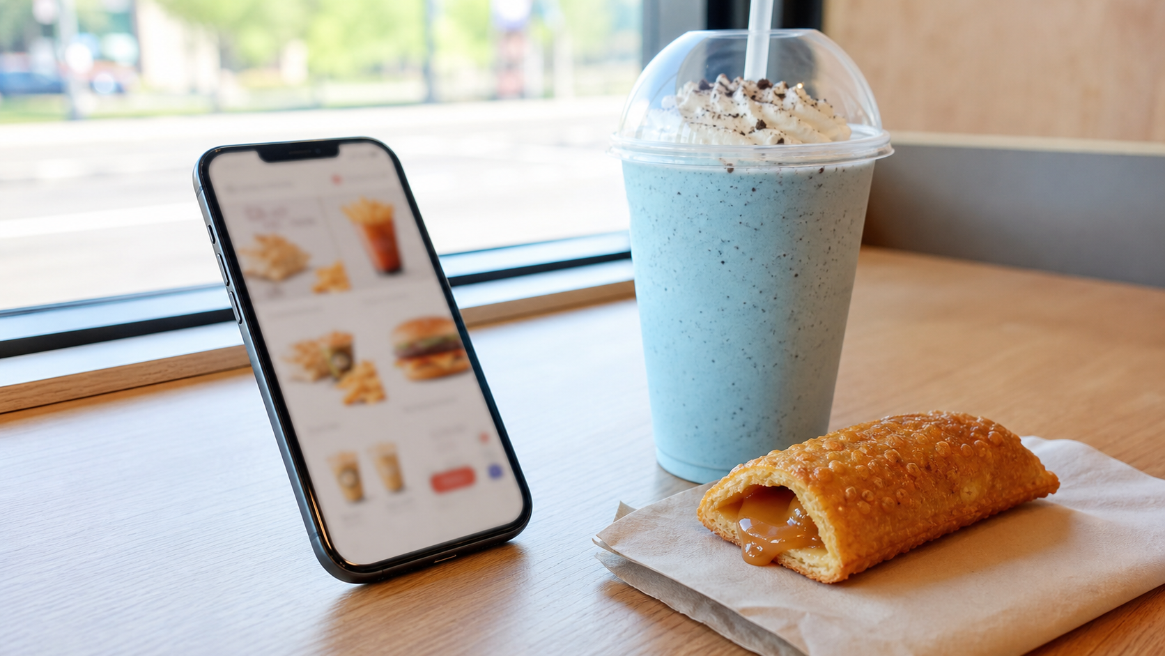 マックの森永スイーツの販売期間を確認するイメージ