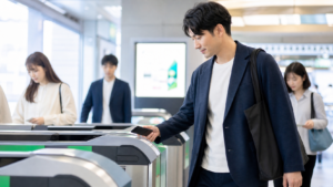 Suica新型改札はいつから始まるかをイメージした駅改札の写真