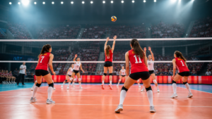 バレーボール トルコ 女子代表 メンバーをイメージした試合風景