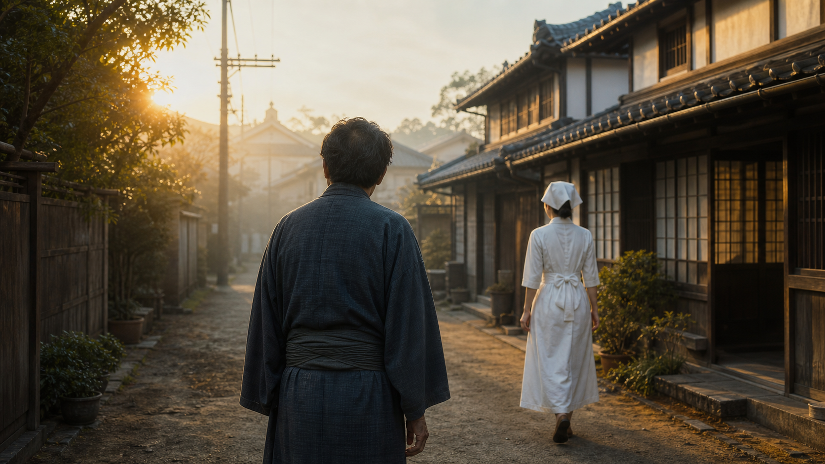 太田光は朝ドラで何役かをイメージした朝の街並み