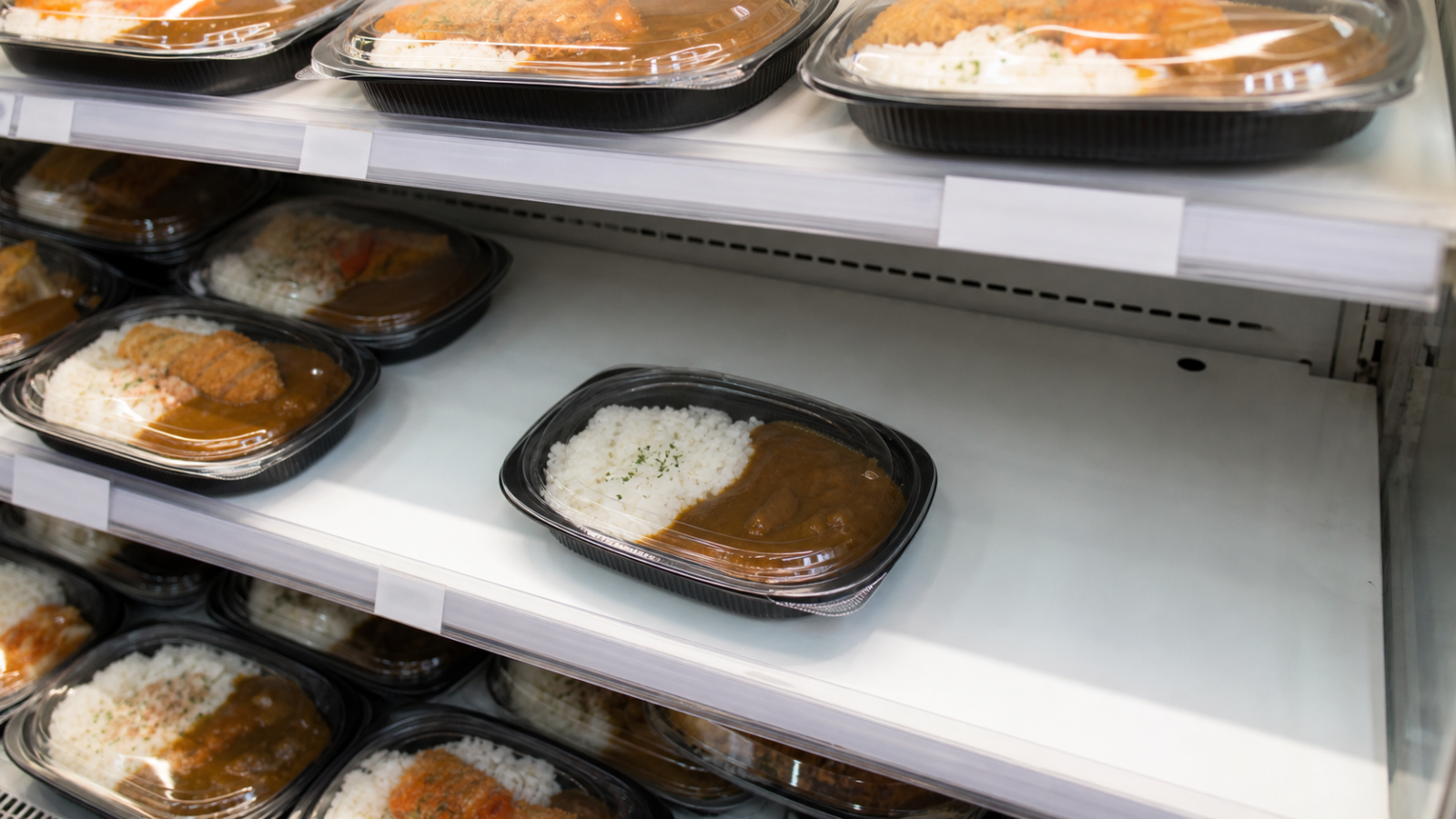 セブンのビリヤニの売り切れと店頭在庫を表すイメージ