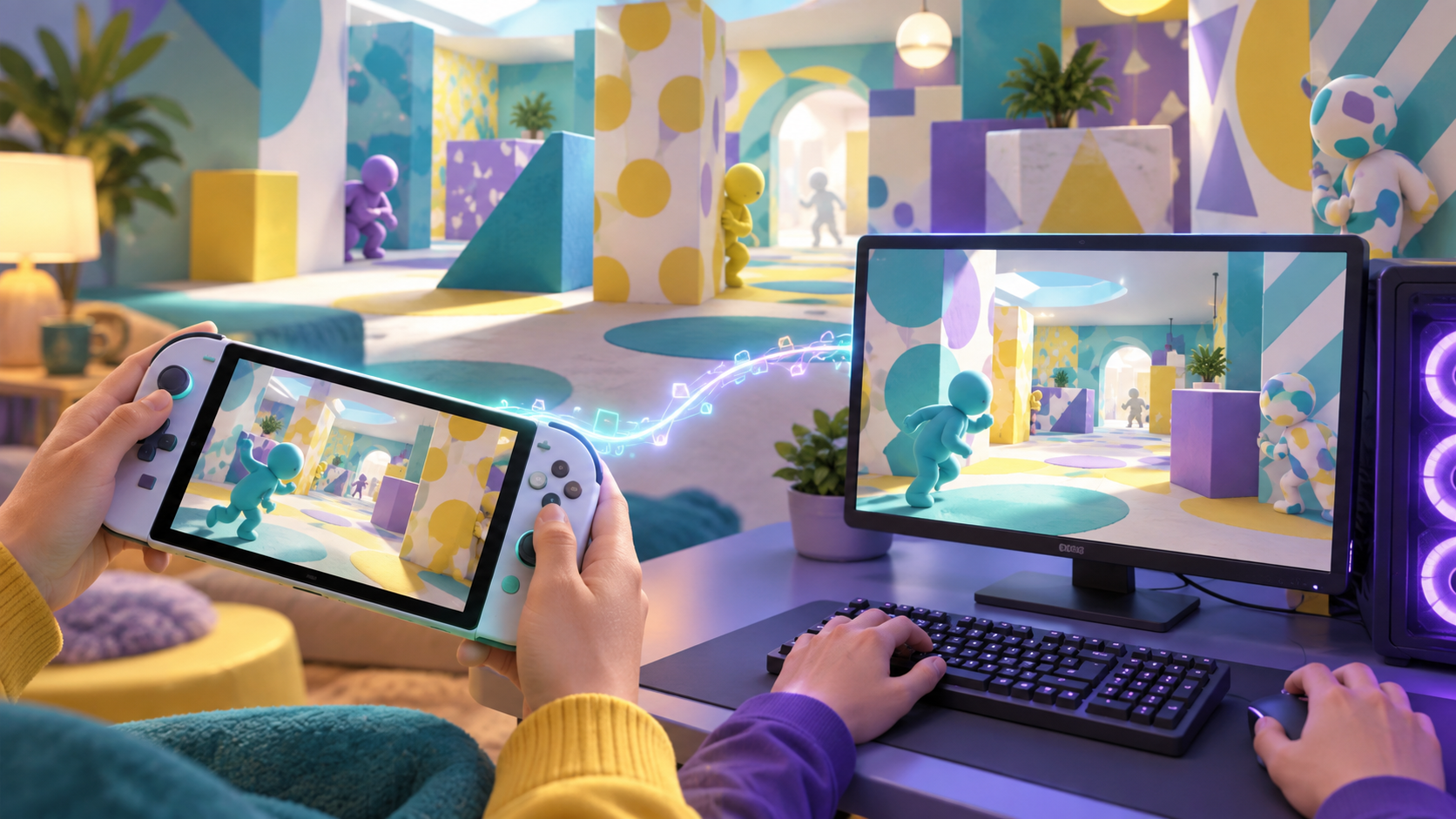 めっちゃカメレオンのSwitch 2版とPC版のクロスプレイ