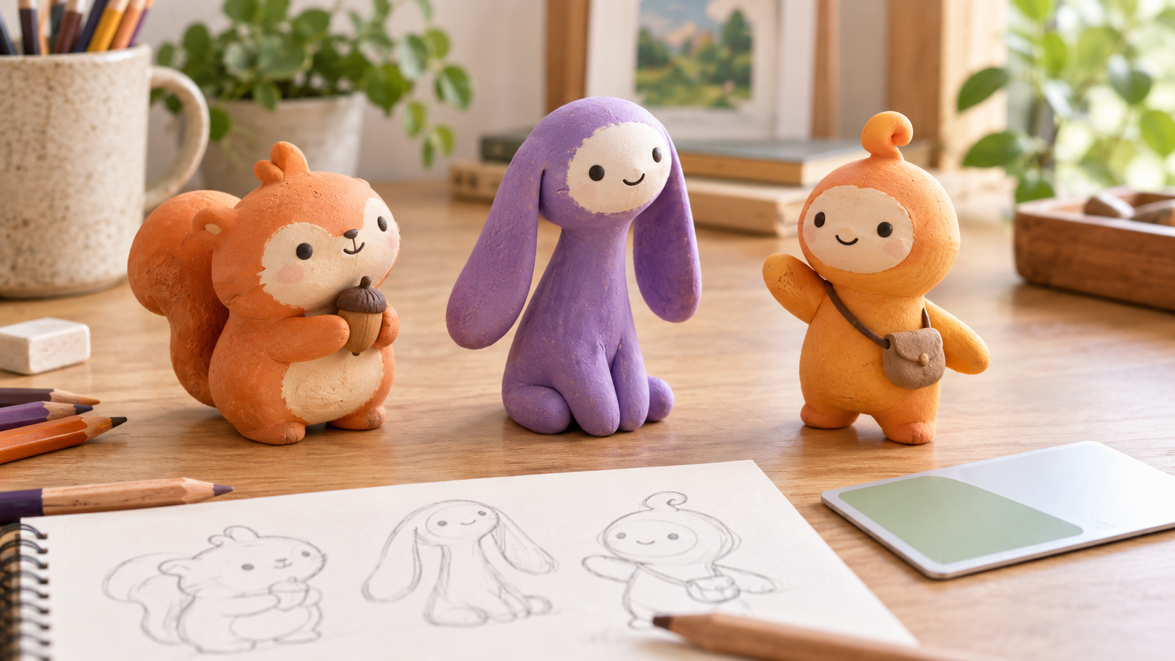 Suica後継キャラクター投票の3候補を比べるイメージ