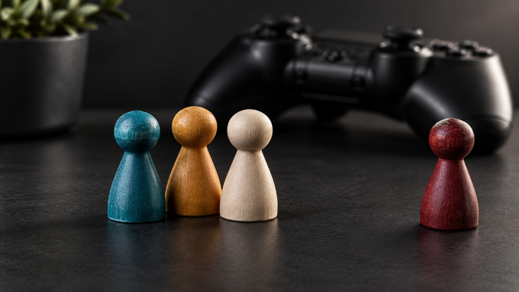 使えない駒を外して代わりの選択肢を考えるイメージ。ゲーム内の仕様図ではありません