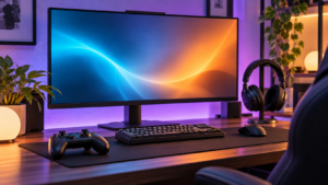 新シーズンに備えたゲーム用デスクのイメージ。実際のゲーム画面ではありません