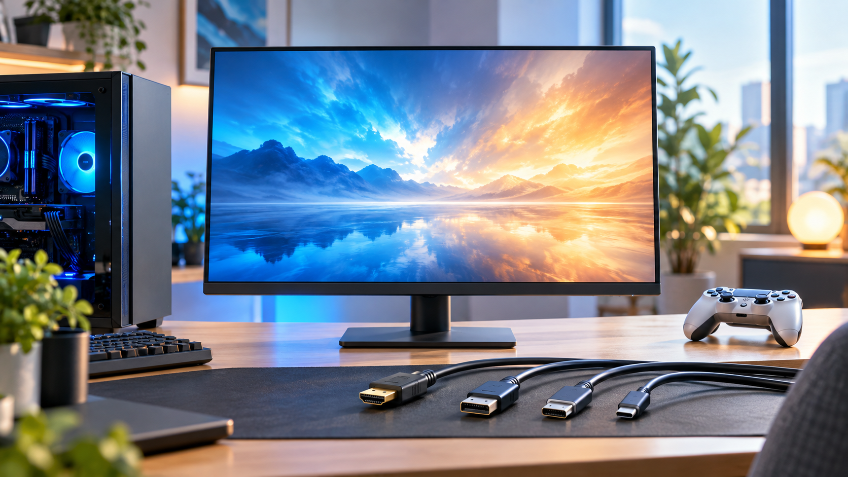 GigaCrystaの320Hz対応条件を考える汎用モニターとPCのイメージ