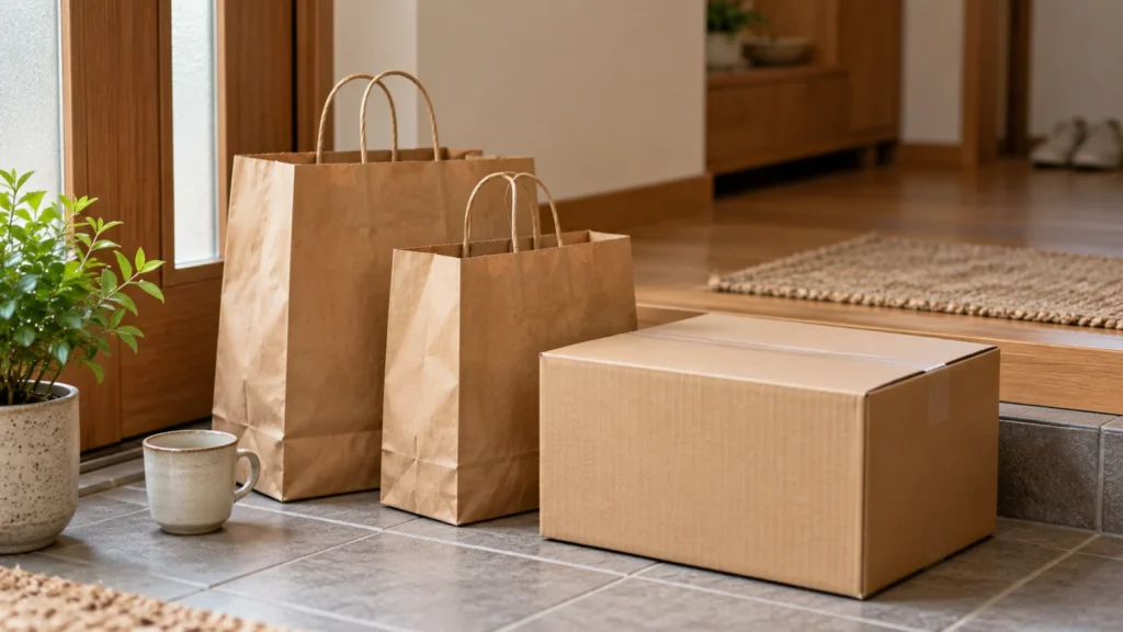 商品代金と配送などの費用を分けて考えるイメージ